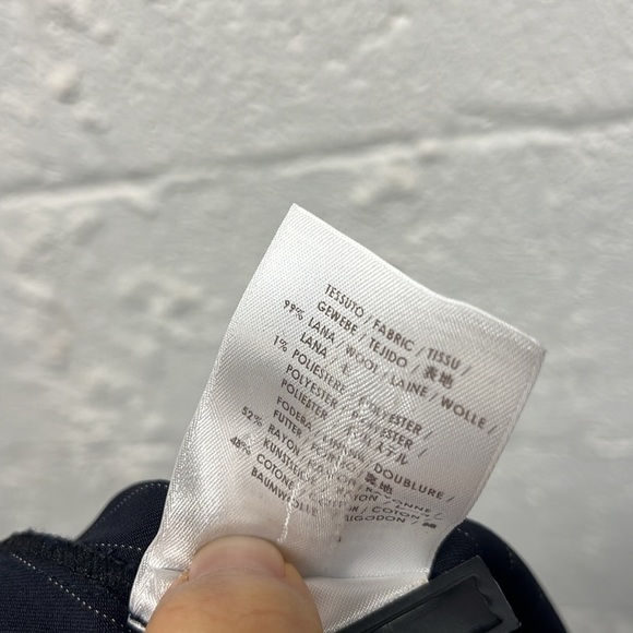 Stella McCartney pin striped wrap wool skirt blue - Picture 8 of 8